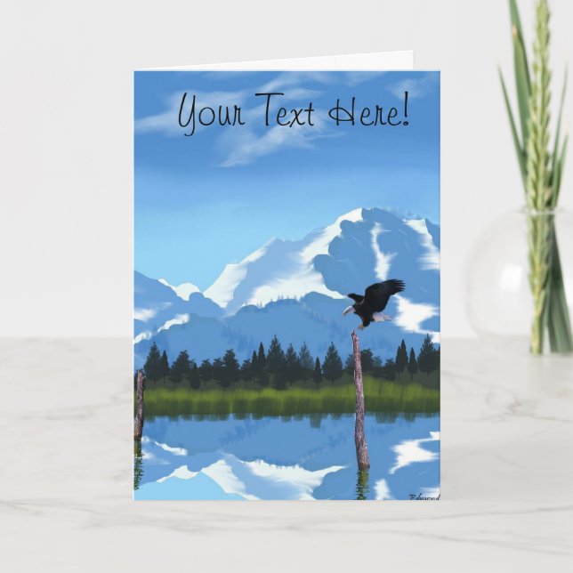 Mount McKinley Alaska Greeting Card (Front)