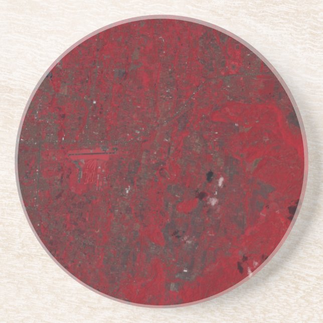 Mount Merapi, Indonesia Sandstone Coaster (Front)