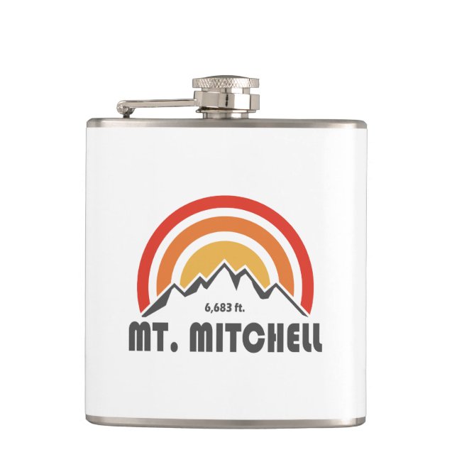 Mount Mitchell Hip Flask (Front)