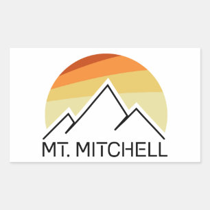 Mount Mitchell Retro Sticker