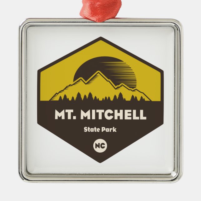 Mount Mitchell State Park Metal Ornament (Front)