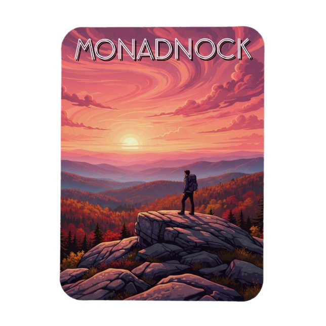 Mount Monadnock New Hampshire Travel Magnet (Vertical)