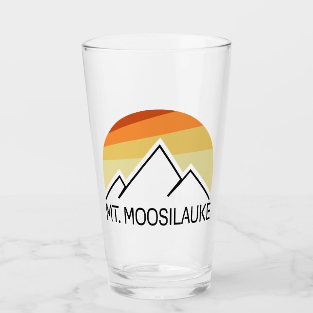 Mount Moosilauke New Hampshire Retro Glass (Front)