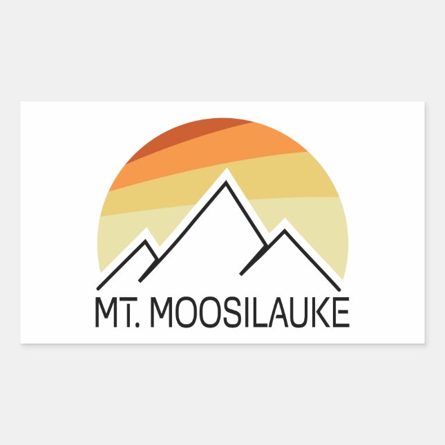 Mount Moosilauke New Hampshire Retro Sticker (Front)