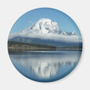 Mount Moran Reflection at Grand Teton Magnet