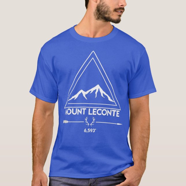 Mount Mt LeConte Smoky Mountains Tennessee T-Shirt (Front)