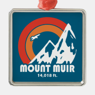 Mount Muir California Sun Eagle Metal Ornament