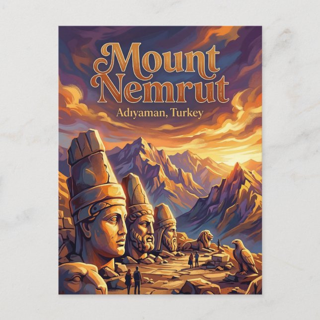 Mount Nemrut, Kahta, Southeastern Postcard (Front)