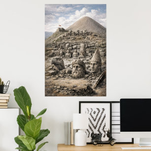 Mount Nemrut Legacy – Ancient Statues of Adıyaman Poster
