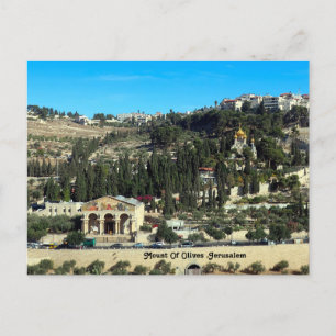 Mount Of Olives ,Jerusalem Holiday Postcard