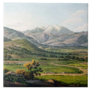 Mount Olympus, as seen between Larissa and Baba, p Tile