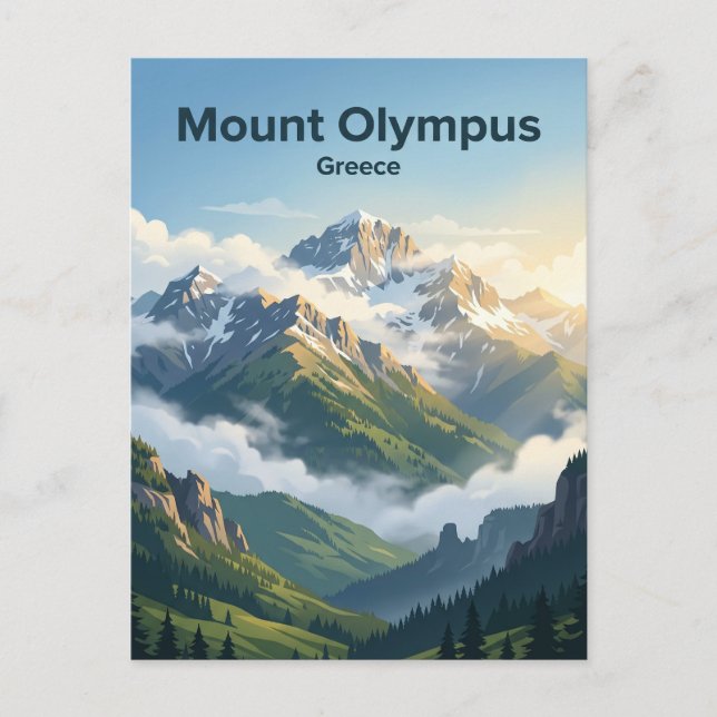 Mount Olympus Greece Postcard (Front)