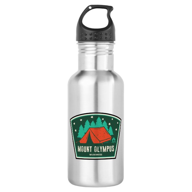 Mount Olympus Wilderness Utah Camping 532 Ml Water Bottle (Front)