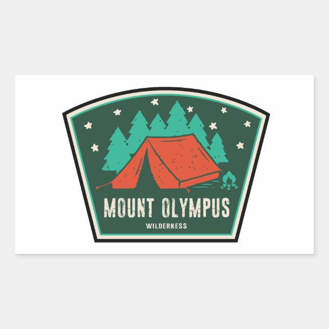 Mount Olympus Wilderness Utah Camping Sticker (Front)