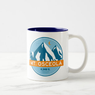Mount Osceola New Hampshire Stars Moon Two-Tone Coffee Mug
