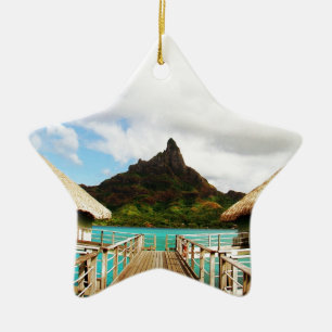Mount Otemanu Ceramic Ornament