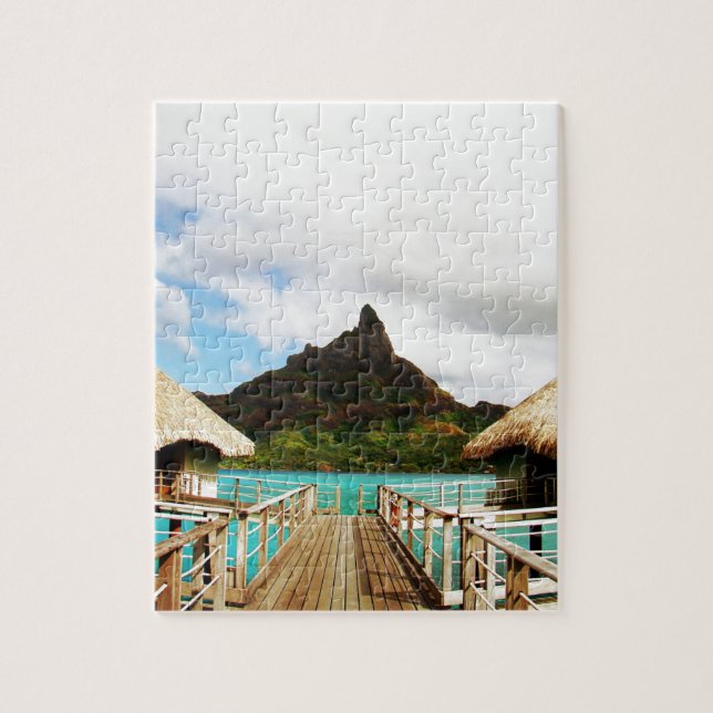 Mount Otemanu Jigsaw Puzzle (Vertical)