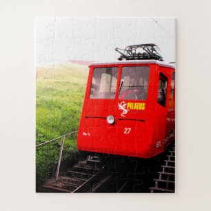 Mount Pilatus cog railway Switzerland Jigsaw Puzzle