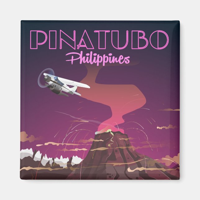Mount Pinatubo, Philippines Magnet (Front)