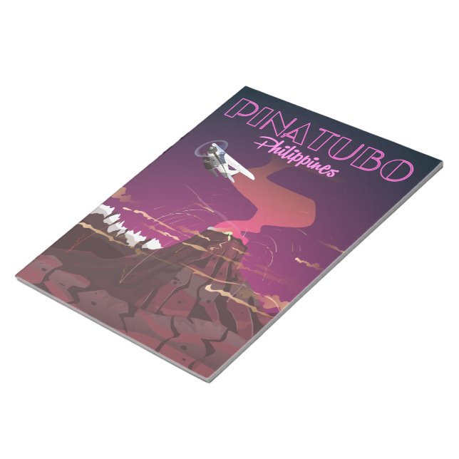 Mount Pinatubo, Philippines Notepad (Angled)