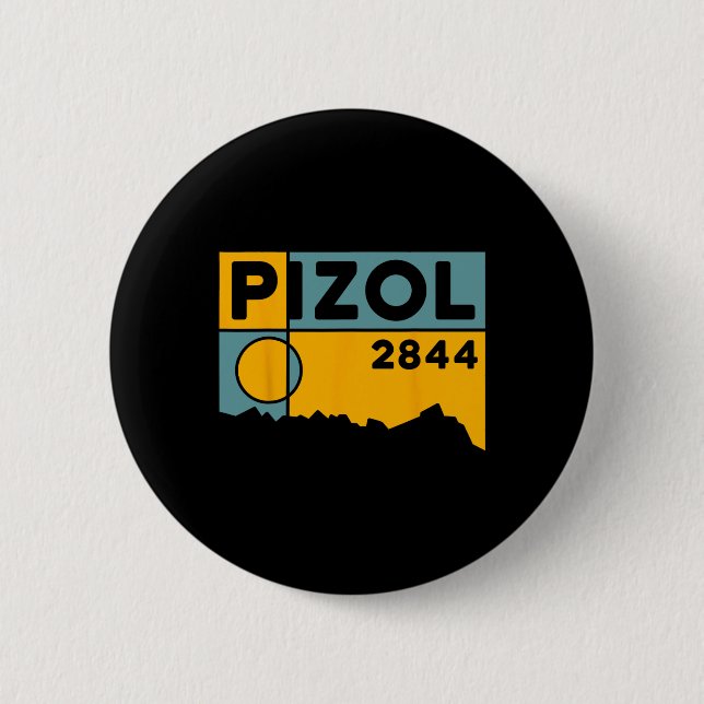Mount Pizol Five Lakes Hike Mountain Biking Hiking 2 Inch Round Button (Front)