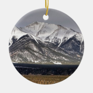 Mount Princeton Ceramic Ornament