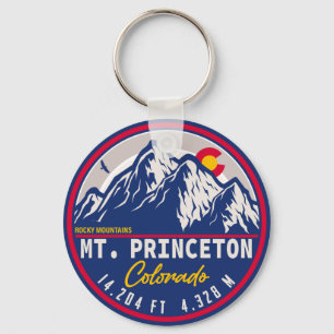Mount Princeton Colorado - 14ers fourteener hiking Keychain
