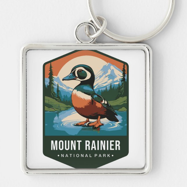 MOUNT RAINER NATIONAL PARK KEYCHAIN (Front)