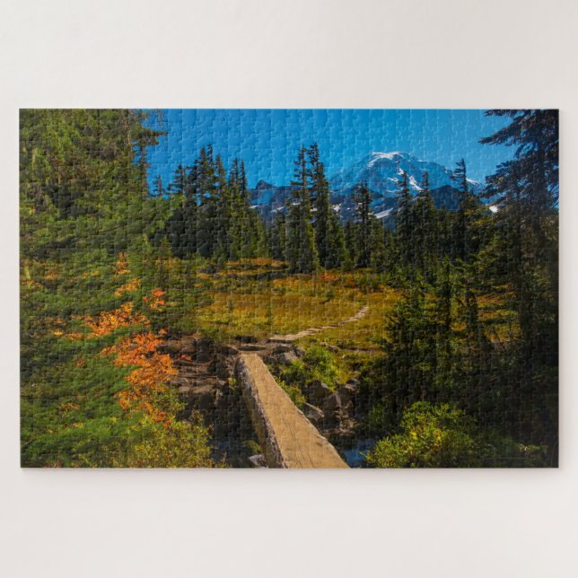 Mount Rainer, Spray Park autumn Jigsaw Puzzle (Horizontal)