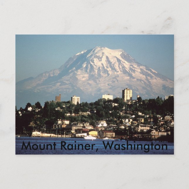 Mount Rainer, Washington postcard (Front)