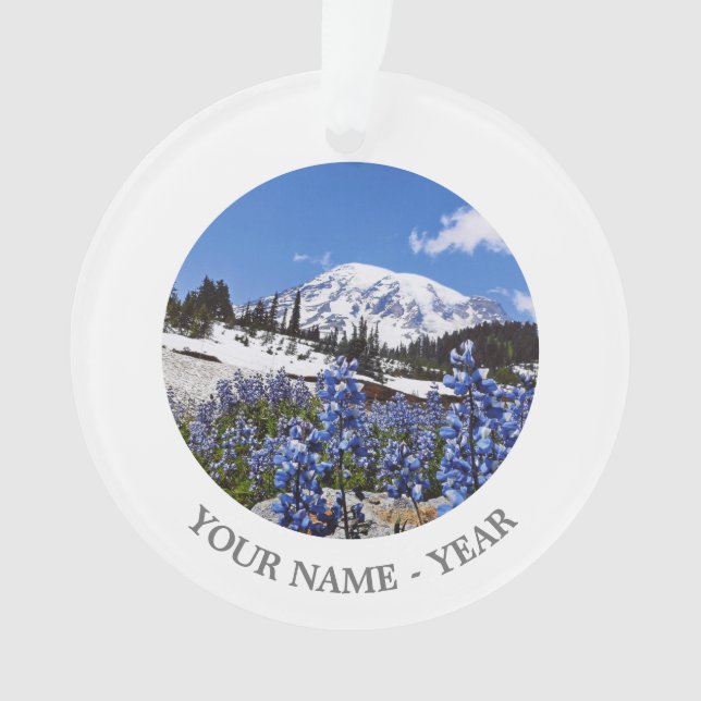 Mount Rainier at Paradise Point Ornament (Front)