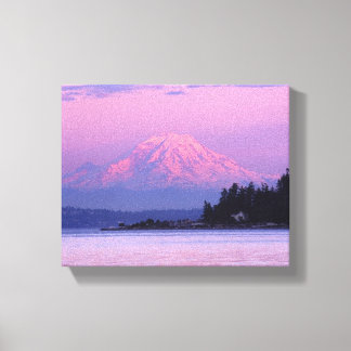 Mount Rainier at sunset Canvas Print