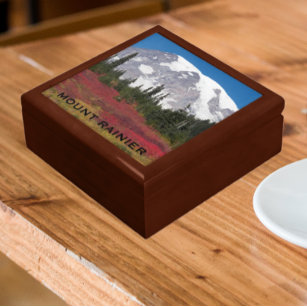 Mount Rainier Autumn Landscape Gift Box