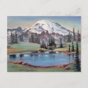 MOUNT RAINIER by SHARON SHARPE Postcard