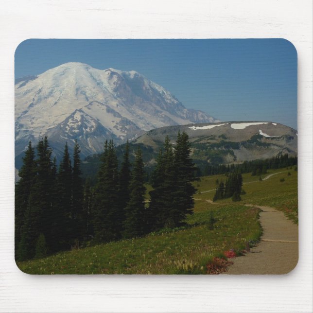 Mount Rainier from the Sourdough Ridge Trail Mouse Pad (Front)