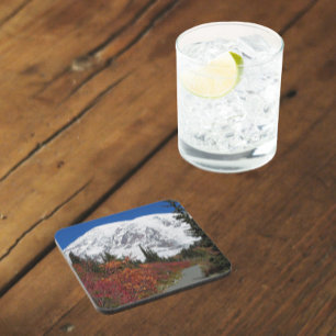 Mount Rainier Hiking Trail Fall Colour Coaster