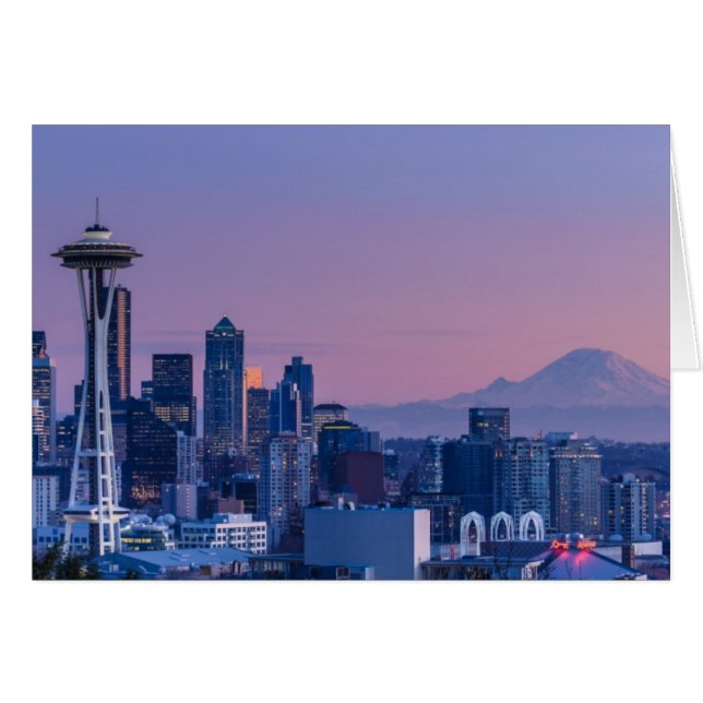 Mount Rainier in the background. (Front Horizontal)