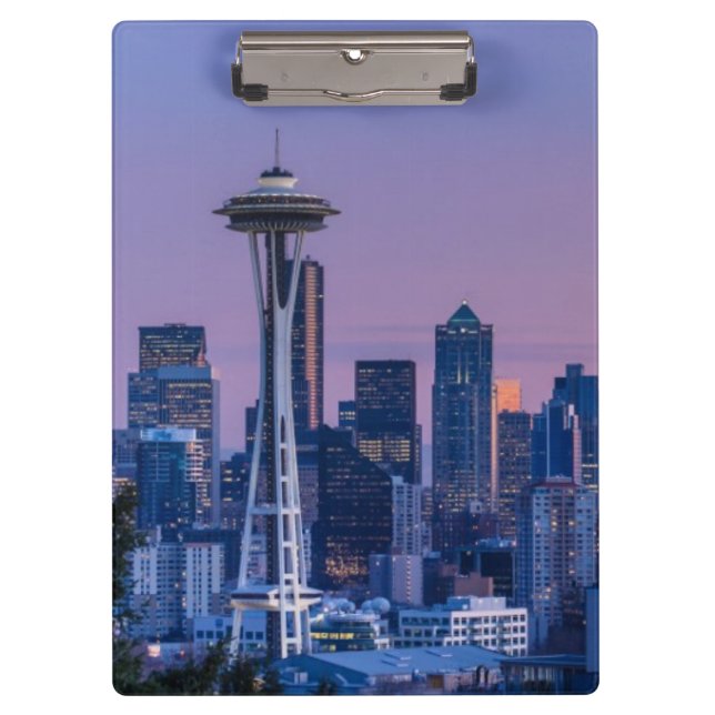 Mount Rainier in the background. Clipboard (Front)