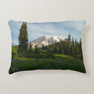 Mount Rainier Morning Light Accent Pillow