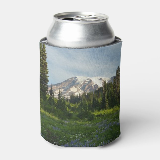 Mount Rainier Morning Light Can Cooler (Can Front)