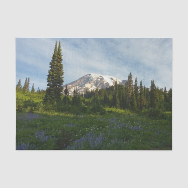 Mount Rainier Morning Light Tissue Paper (Front)