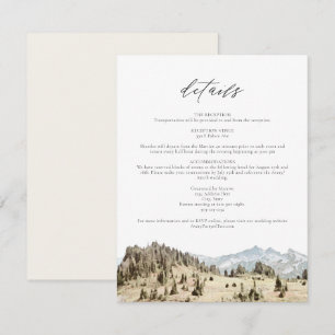 MOUNT RAINIER Mountain Détails du Mariage Carte