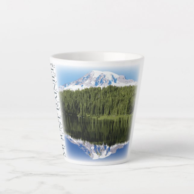 Mount Rainier Mug, National Park Coffee Cup (Front)