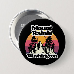 Mount Rainier National Park 3 Inch Round Button