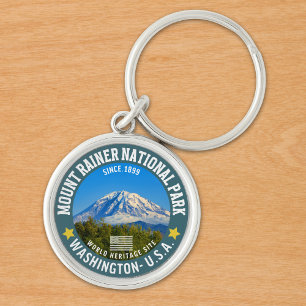 Mount Rainier National Park – Adventure Souvenir Keychain