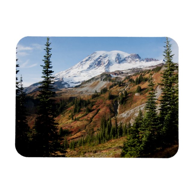 Mount Rainier National Park, autumn Magnet (Horizontal)