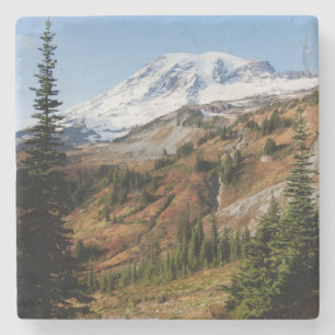 Mount Rainier National Park, autumn Stone Coaster