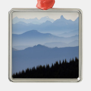Mount Rainier National Park   Cascade Mountains Metal Ornament