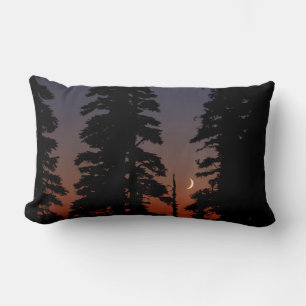 Mount Rainier National Park, Crescent Moon Lumbar Pillow