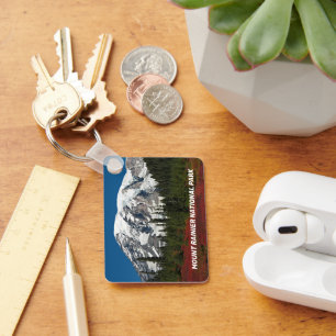 Mount Rainier National Park Landscape Keychain